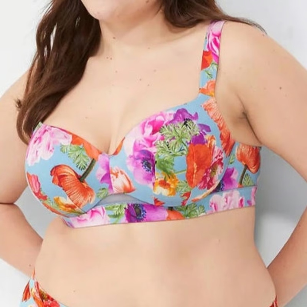 Cacique Floral Print Bra - 42DD NWT